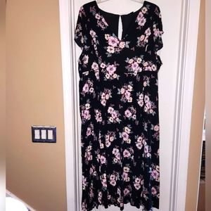 Torrid Floral Faux Wrap Dress Size 5S